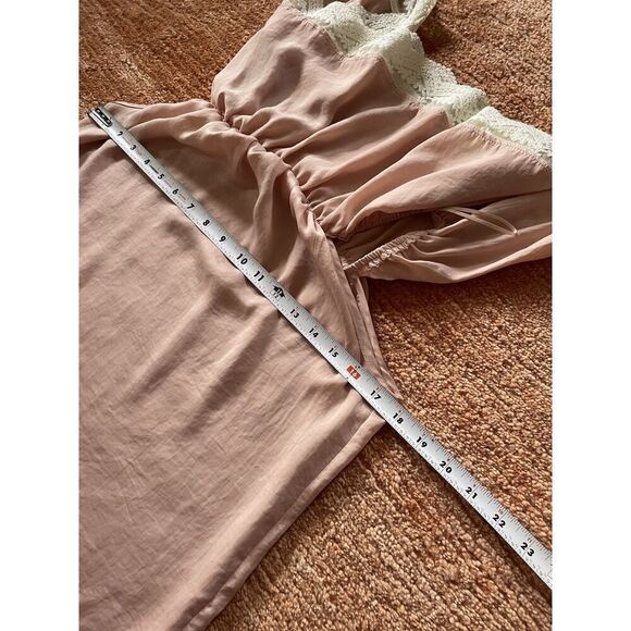 Flying Tomato Top Pink Sleeveless Shoulder Off Women’s Crochet Lace Boho S - Picture 4 of 5